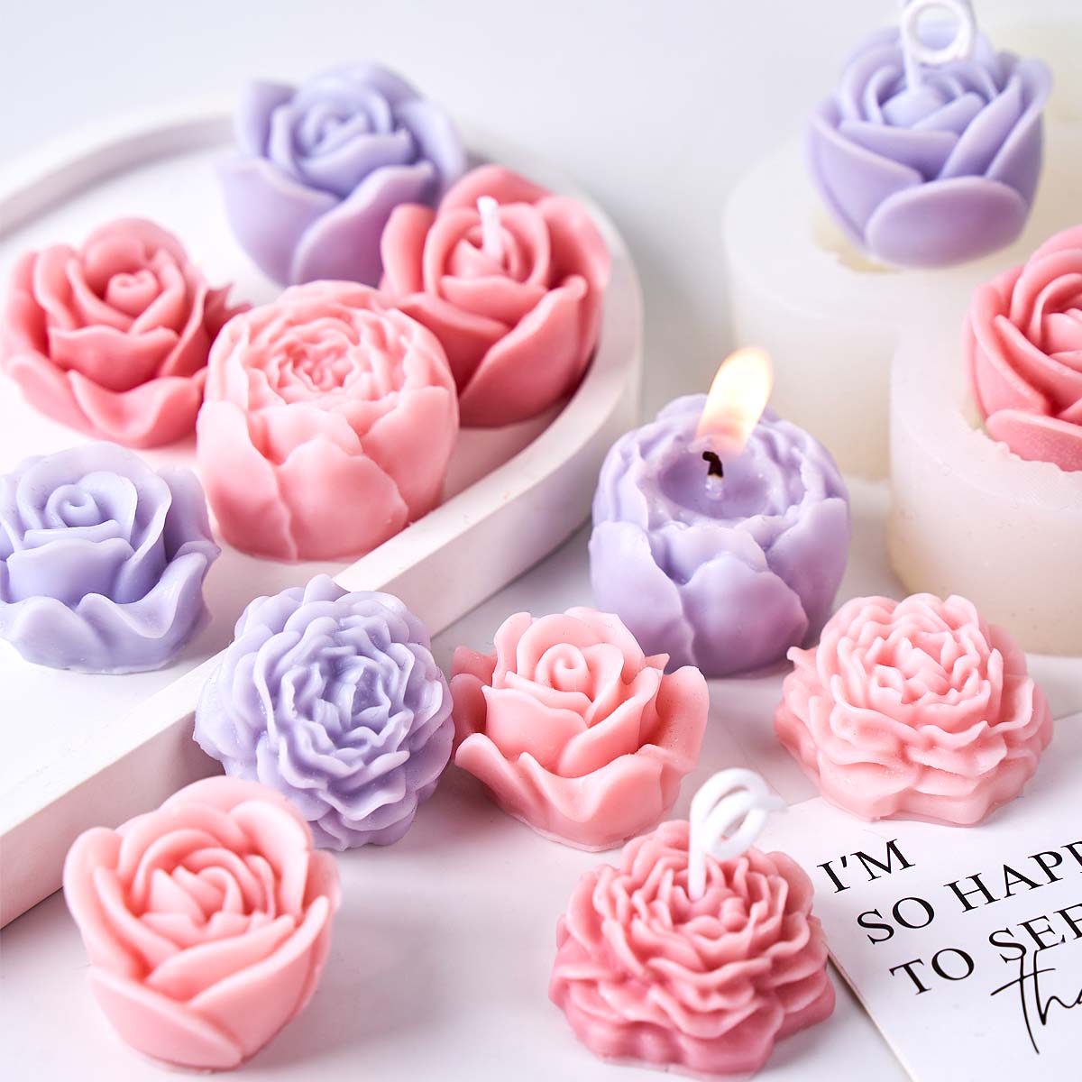 3D Rose Flower Silicone Candle – Soap Making At Home Bewertung und Preis