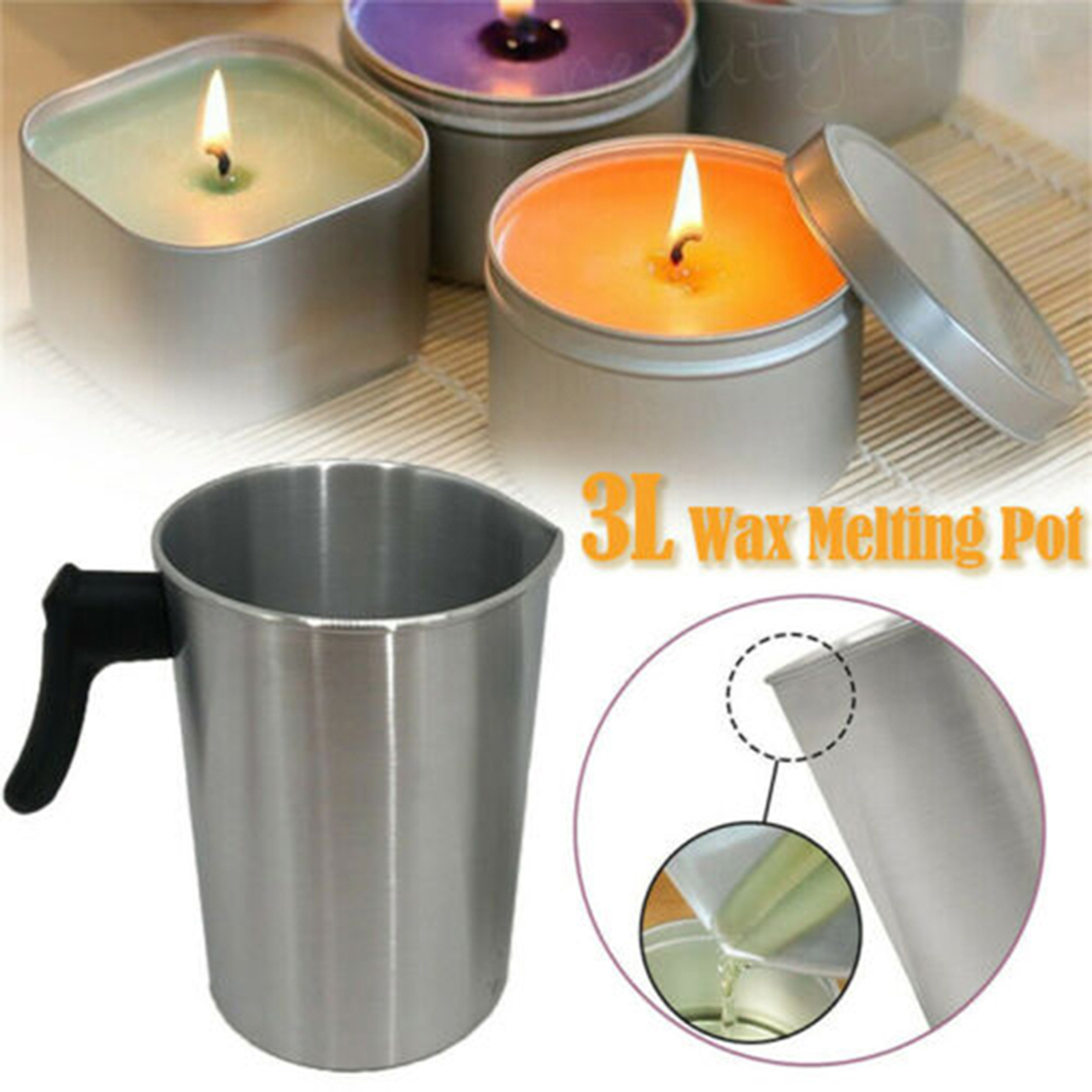 1.2L/1.8L/3L Aluminum Wax Melt – Soap Making Jug Bewertung und Preis