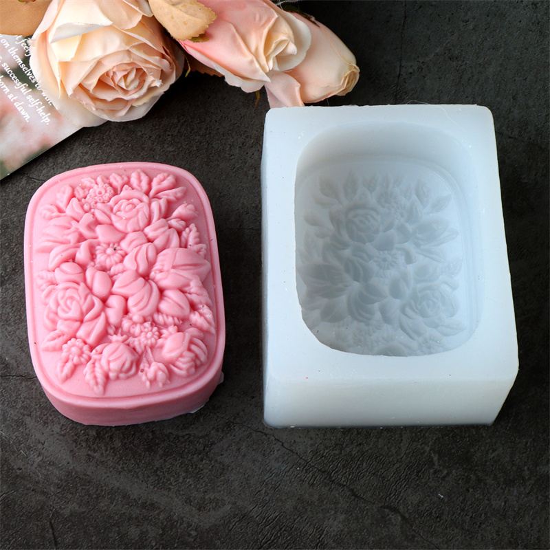 Square Floral Silicone Soap Mo – Soap Making At Home Bewertung und Preis